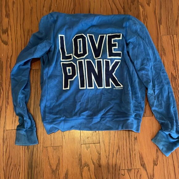 Blue Love Pink zip up jacket - Victoria Secret - Size XS - Picture 2 of 2